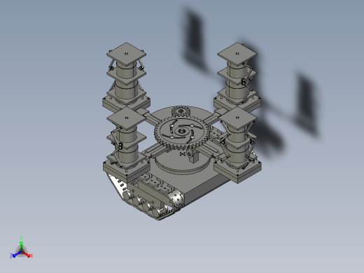 履带式多自由度升降作业机器人