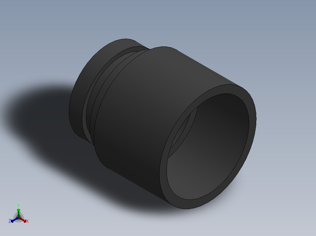 COUPLING_DN50-63_PN10_U-PVC正等轴测图