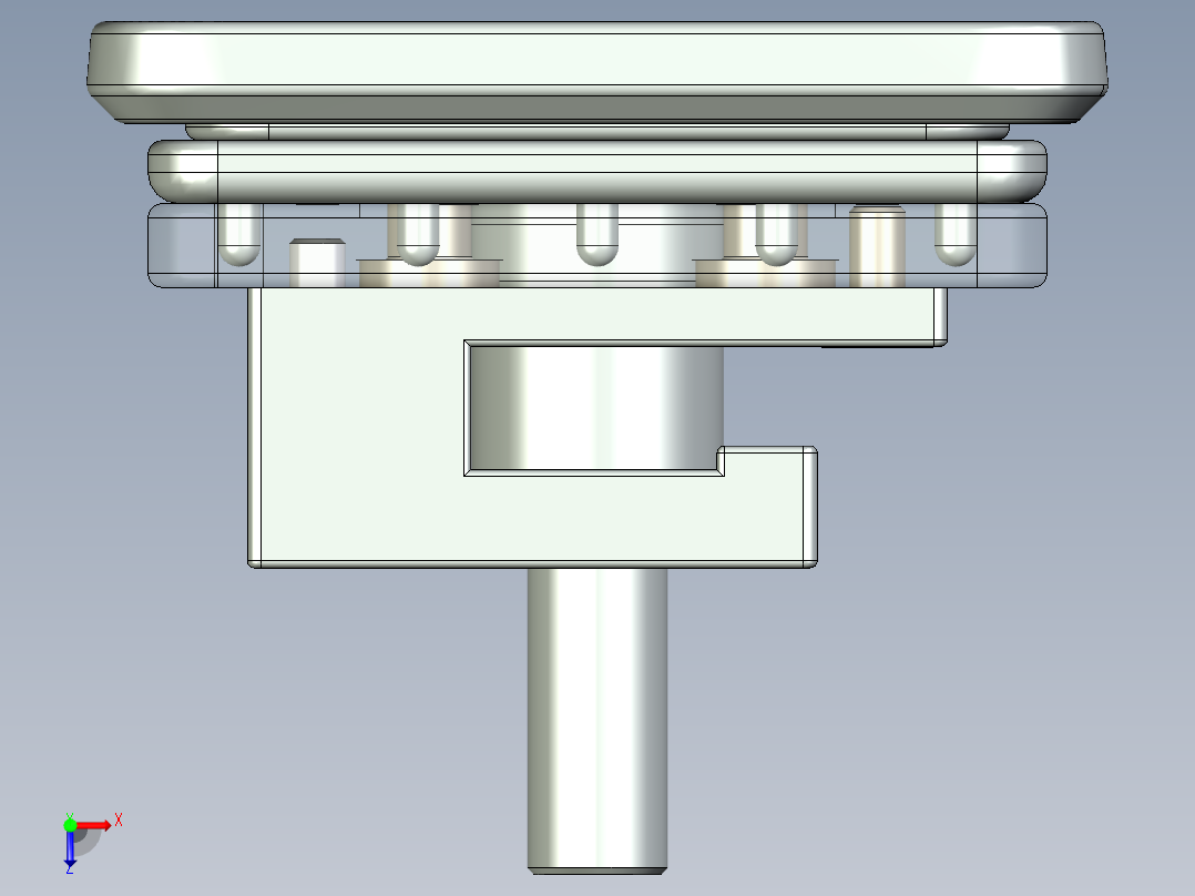 撑手机壳模具夹具俯视图