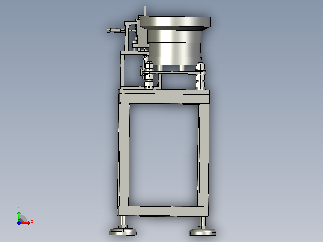 螺母镶嵌机用上料排序装置前视图
