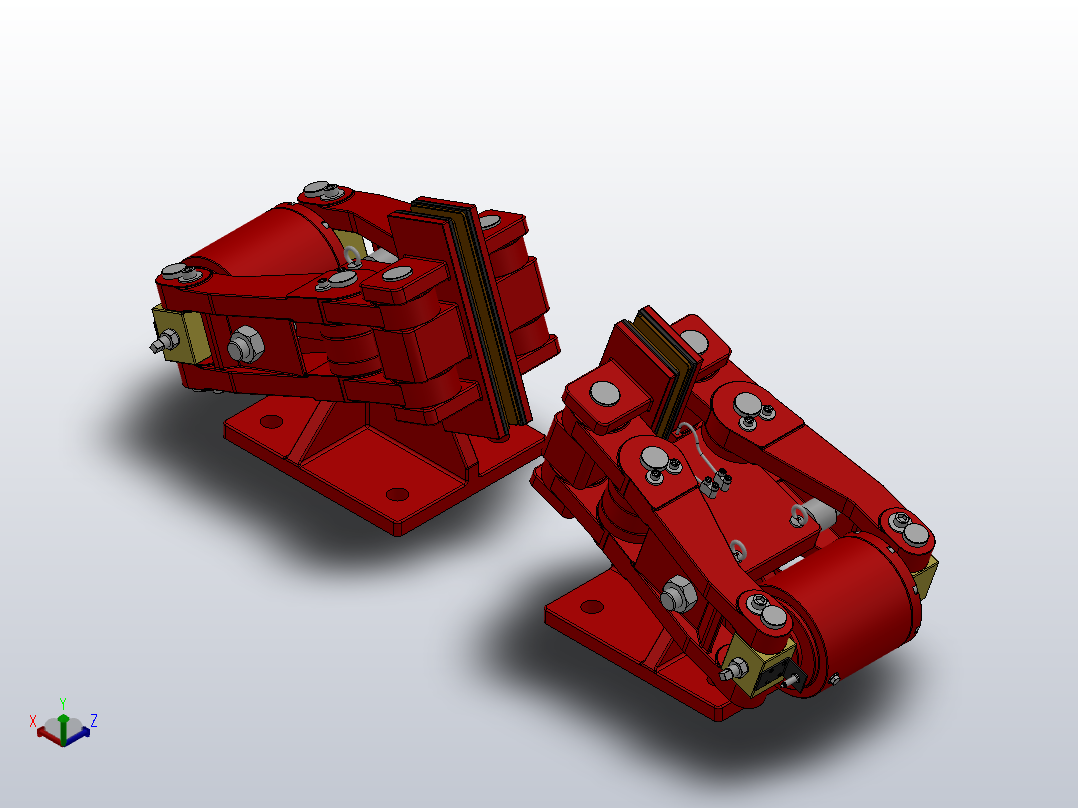 SBD-D安全制动器_SBD240-D-800×20ⅠRL.WL.CL正等轴测图