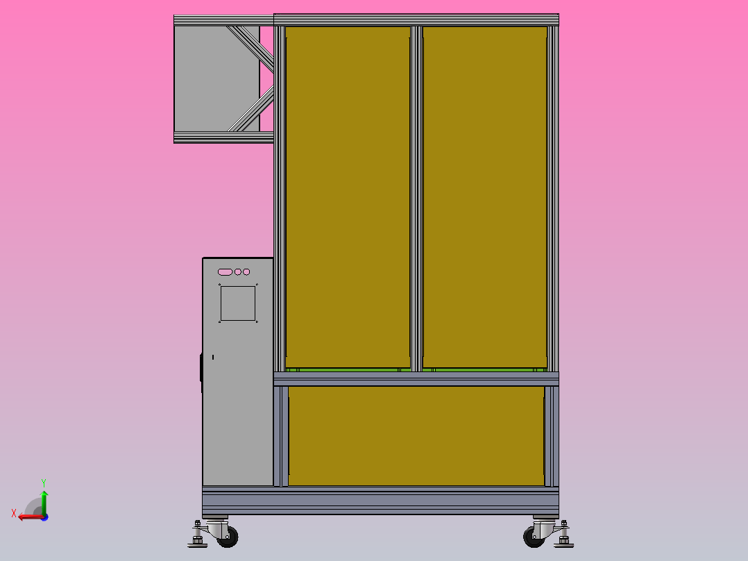 气密性检测设备后视图