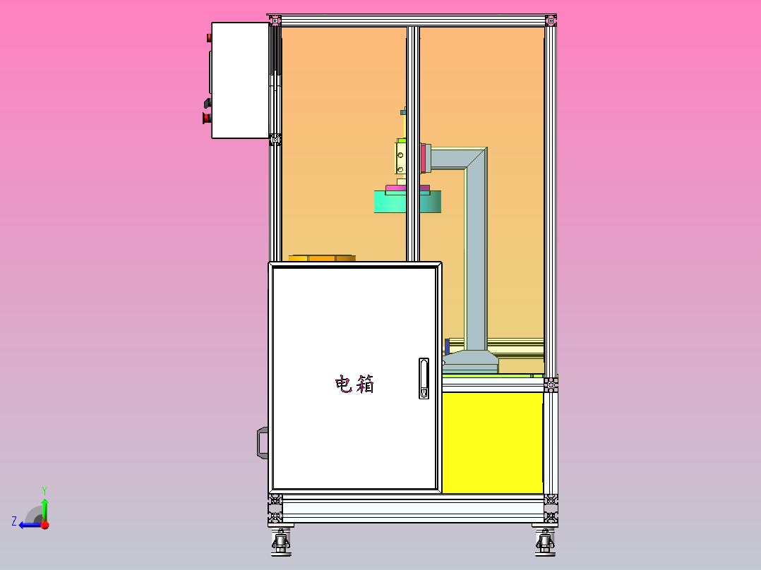 气密性检测设备右视图