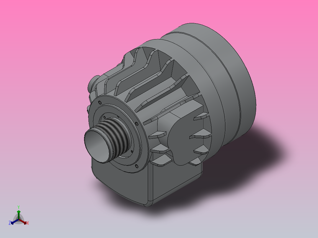 TH中空回转油压缸[TH-852]主视图