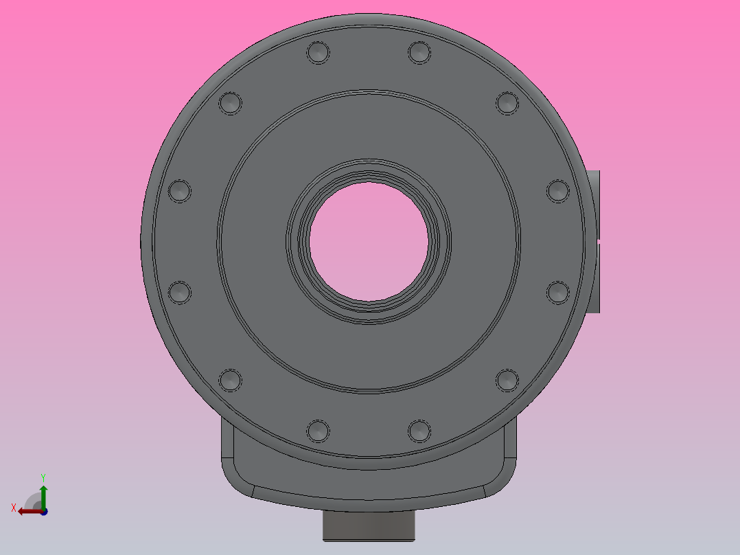 TH中空回转油压缸[TH-852]后视图