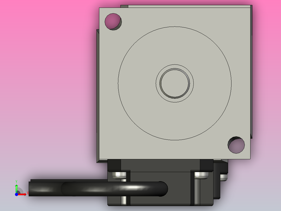 交流伺服电机HF-KP13前视图