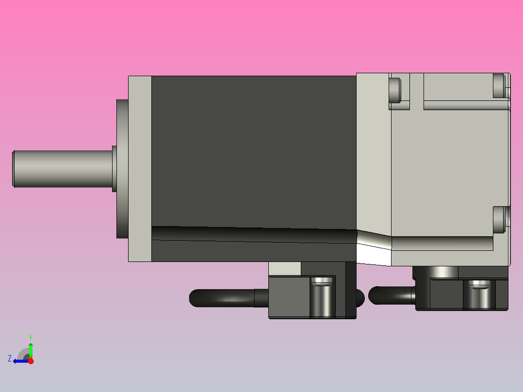 交流伺服电机HF-KP13右视图