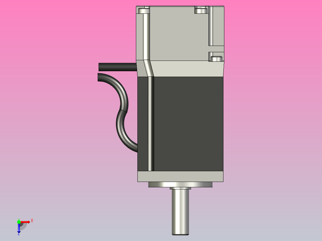 交流伺服电机HF-KP13俯视图