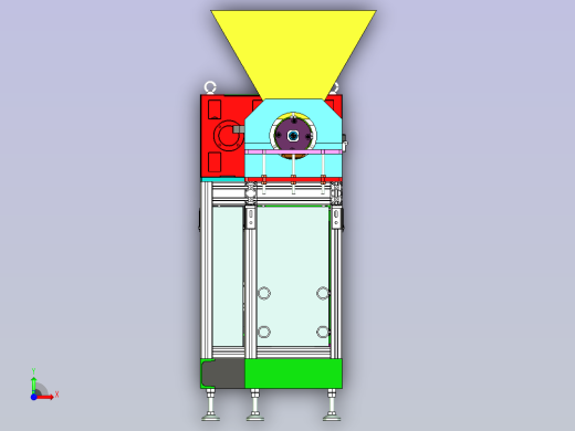 塑料管材挤出设备设计前视缩略图