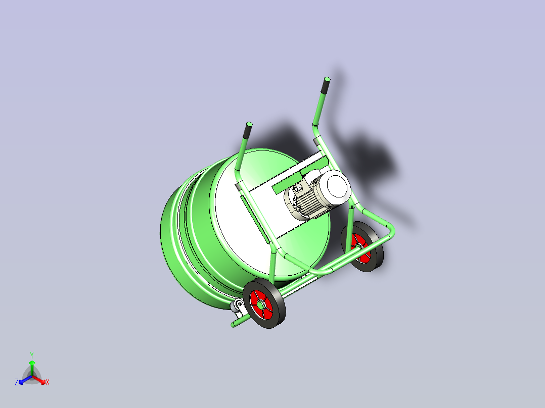 混凝土搅拌机主视图