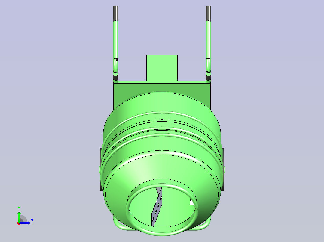 混凝土搅拌机左视图