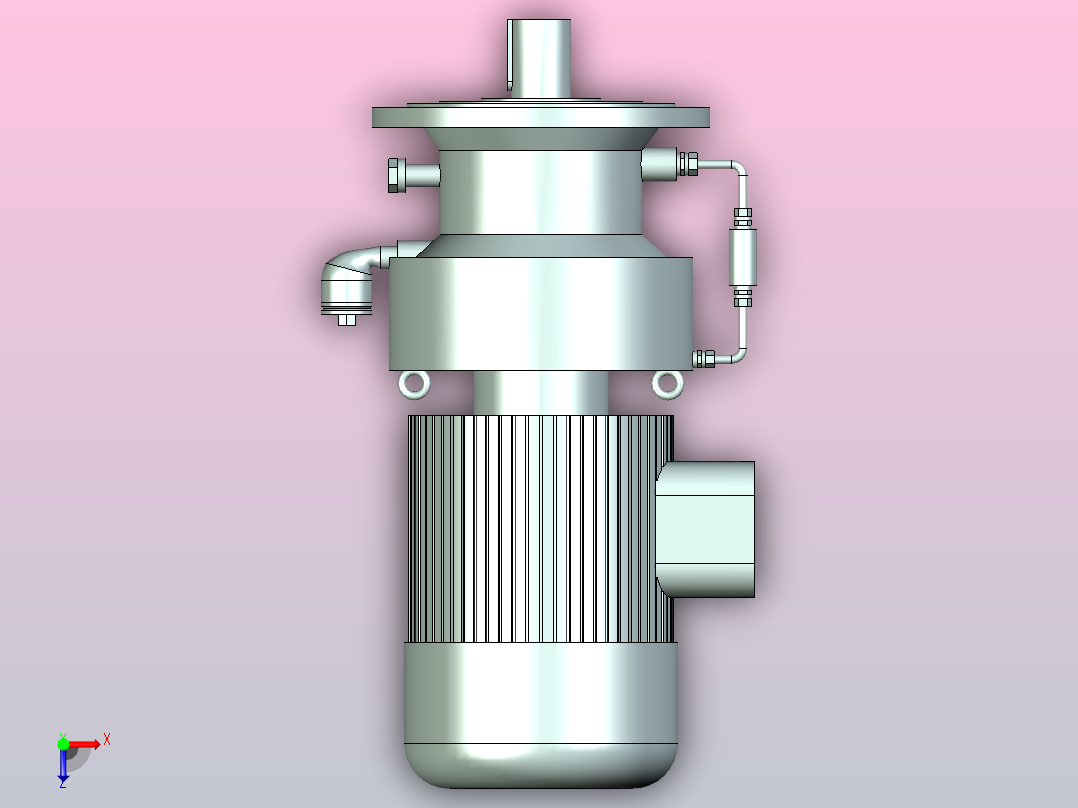 摆线针轮减速器JSJ_XLD-B_7.5_8160系列俯视图