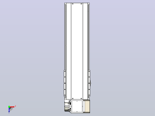 皮带直线轴半封闭可选导轨TPA-HNB-220D-176-L450-RP-C-P1K-N3俯视缩略图