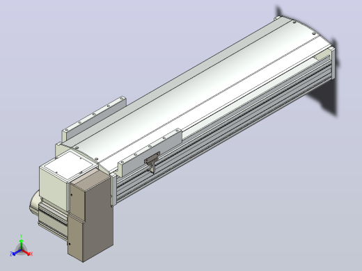 皮带直线轴半封闭可选导轨TPA-HNB-220D-176-L450-RP-C-P1K-N3正等轴测缩略图