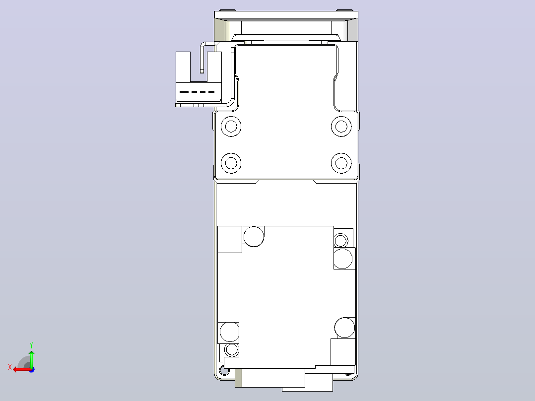 滚珠丝杠直线轴内置导轨TPA-GCR-40-1210C-L400-MP-M10-N3后视图