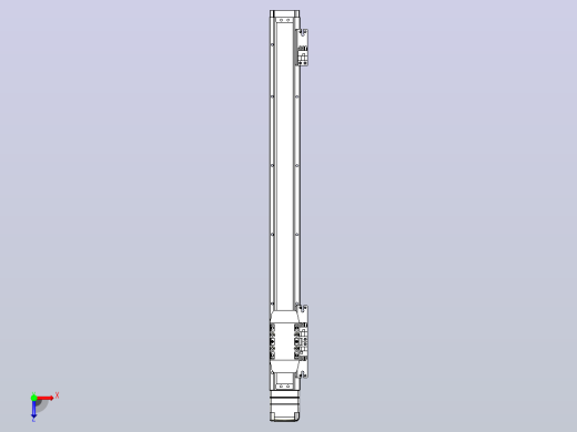 滚珠丝杠直线轴内置导轨TPA-GCR-40-1210C-L400-MP-M10-N3俯视缩略图