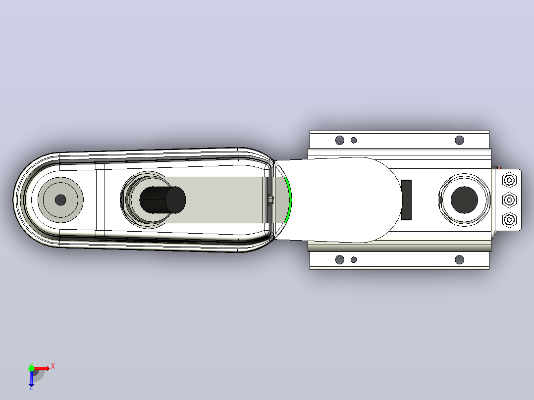SCARA机器人 THL300俯视图