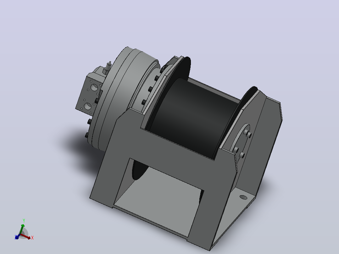 WKJ液压回转绞车WKJ3[WKJ3-20-60-14-ZP-1]1主视图