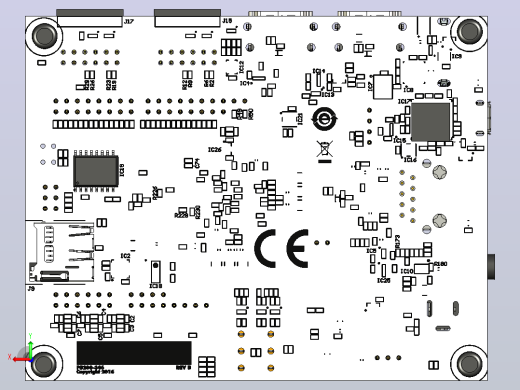 该主板使用650 MHz的“硬”双核ARM Cortex A9嵌入式CPU以及524 MHz的512 MB 16b DDR 3后视缩略图