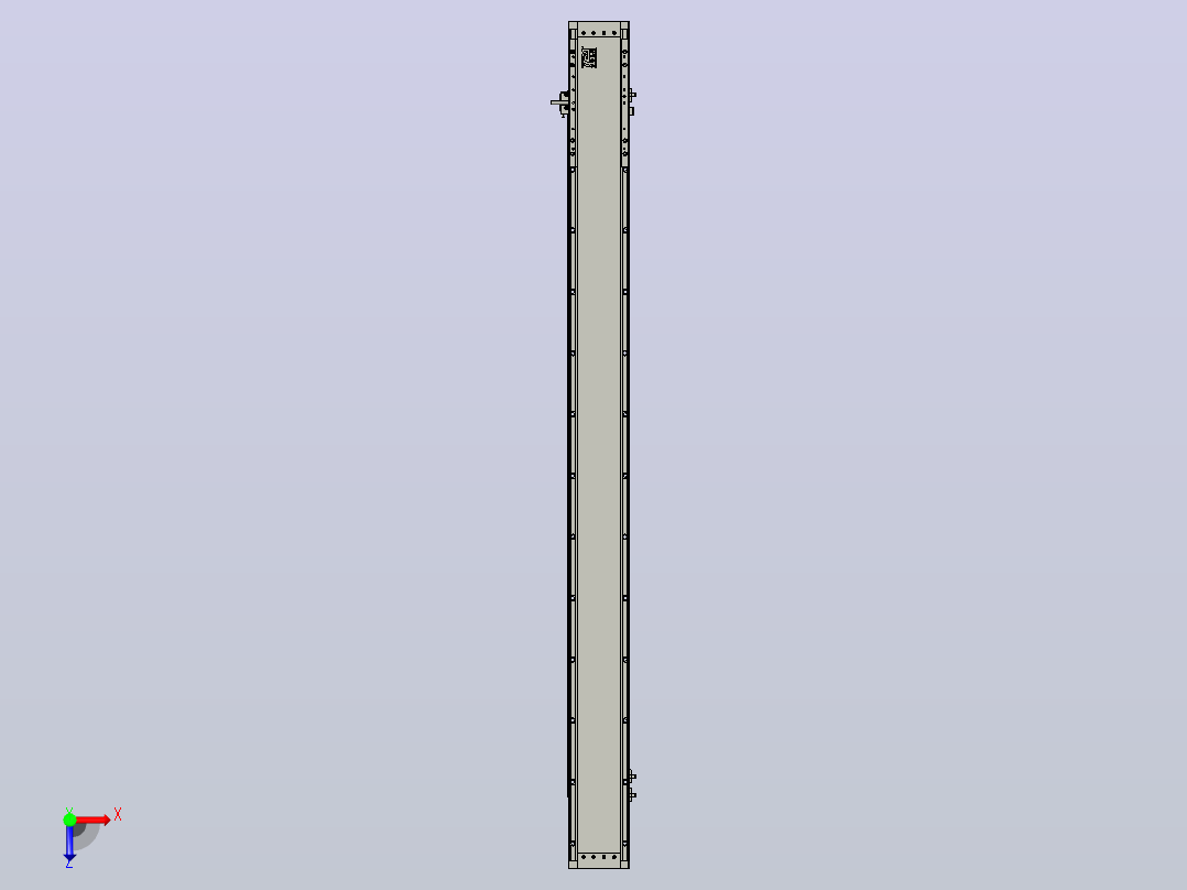 直驱直线电机轴TPA-LNP3-120-35C4-1-L1320-3-C-10-N3俯视图
