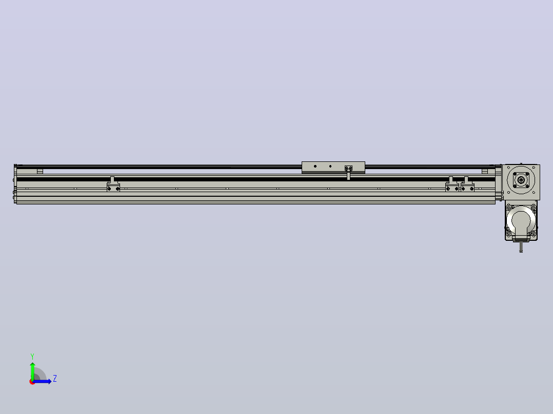MT120BT半封闭皮带滑台[MT120BT.L100.700.RD.P40.C3]左视图
