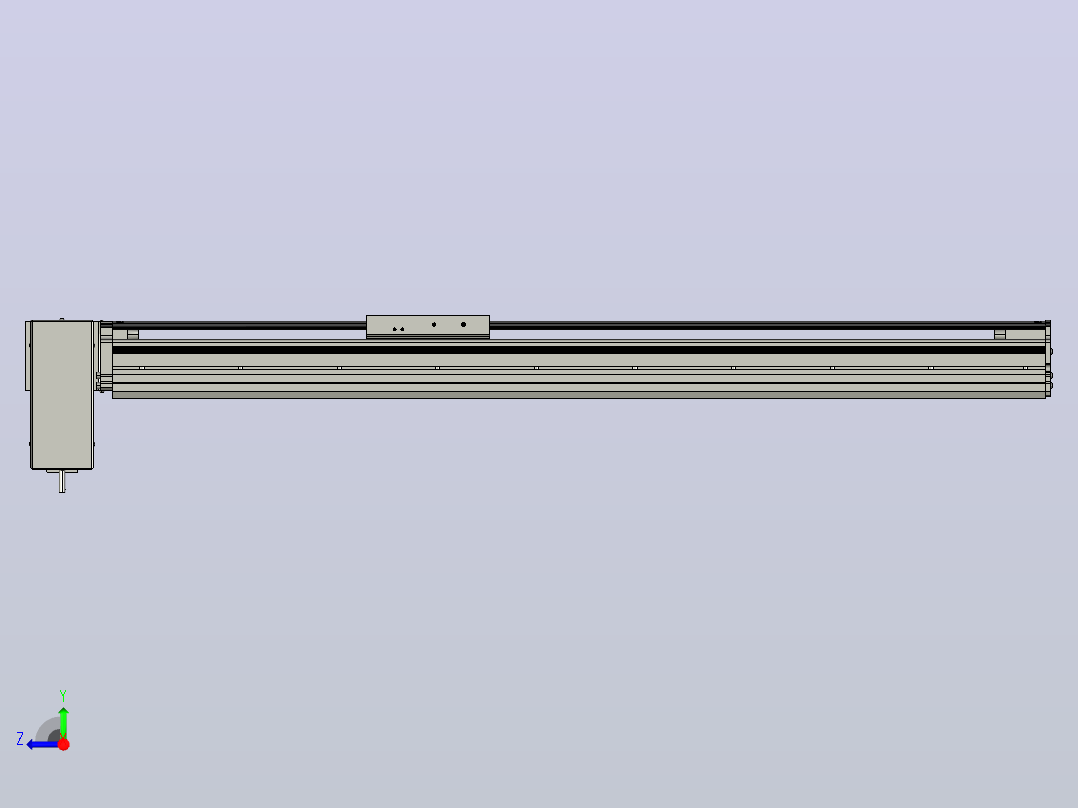 MT120BT半封闭皮带滑台[MT120BT.L100.700.RD.P40.C3]右视图