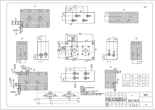 卧式单面多轴钻孔组合机床（F=30KN）（CAD+说明书）缩略图