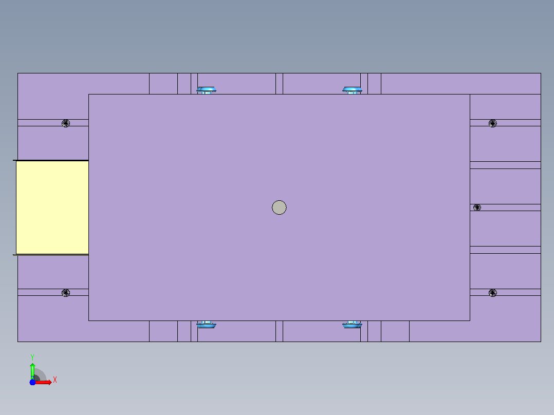 磨床夹具垫片模具设计前视图