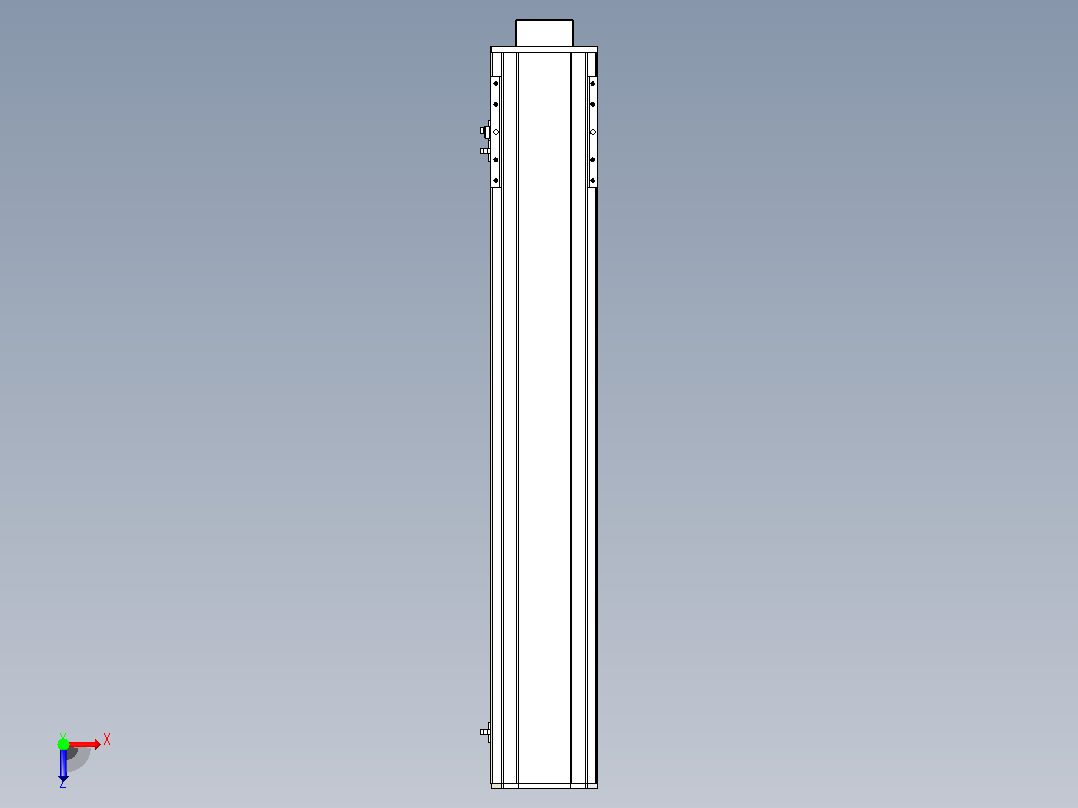 MTH14标准螺杆滑台[MTH14-L#-700-BM-P20-C3]俯视图