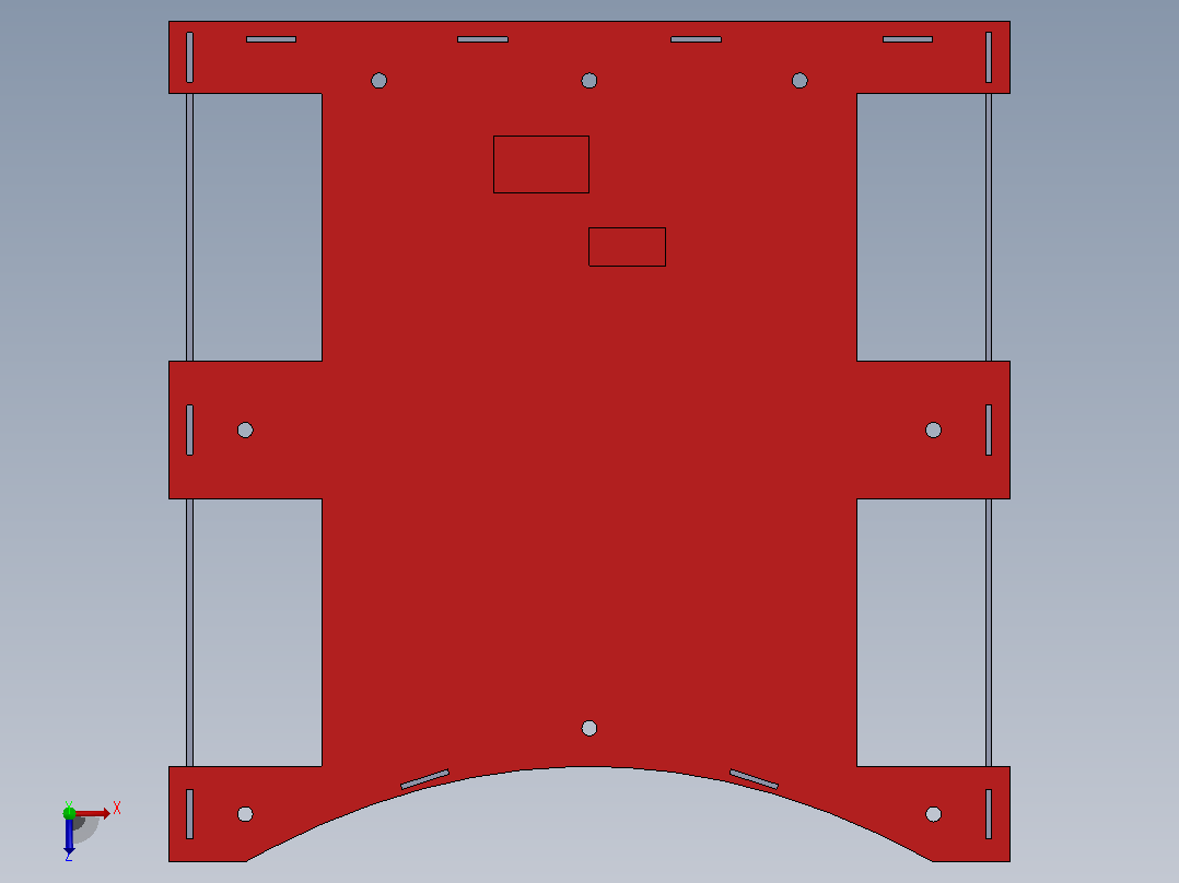 足球车机器人主视图