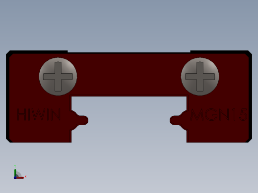 HIWIN MGN15C块和轨道前视缩略图
