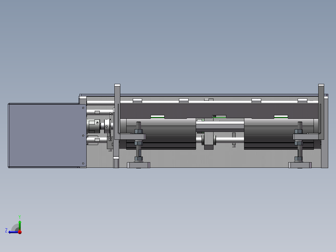 穿插穿串机构sw19可编辑右视图