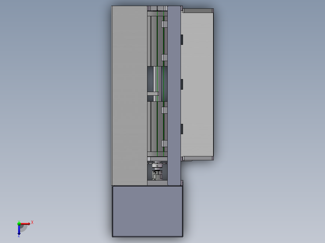 穿插穿串机构sw19可编辑俯视图
