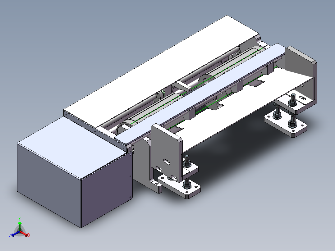 穿插穿串机构sw19可编辑正等轴测图