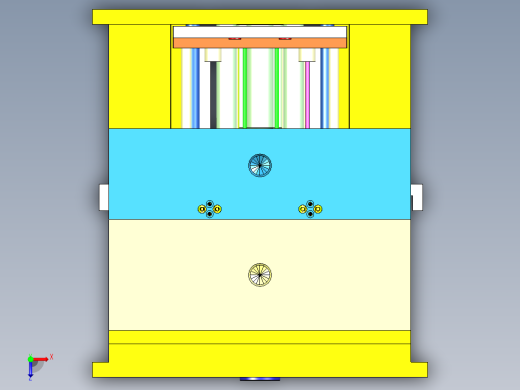 打印机外壳模具俯视缩略图