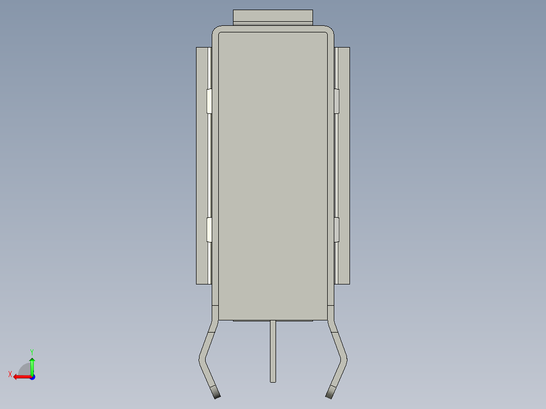 卧式USB接口后视图