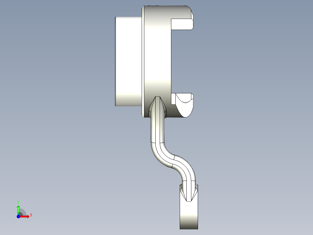离合器分离爪前视图