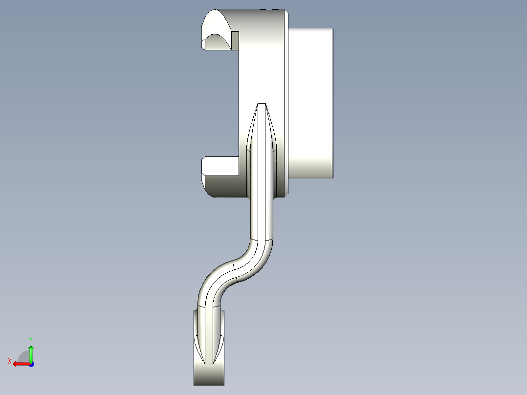 离合器分离爪后视图
