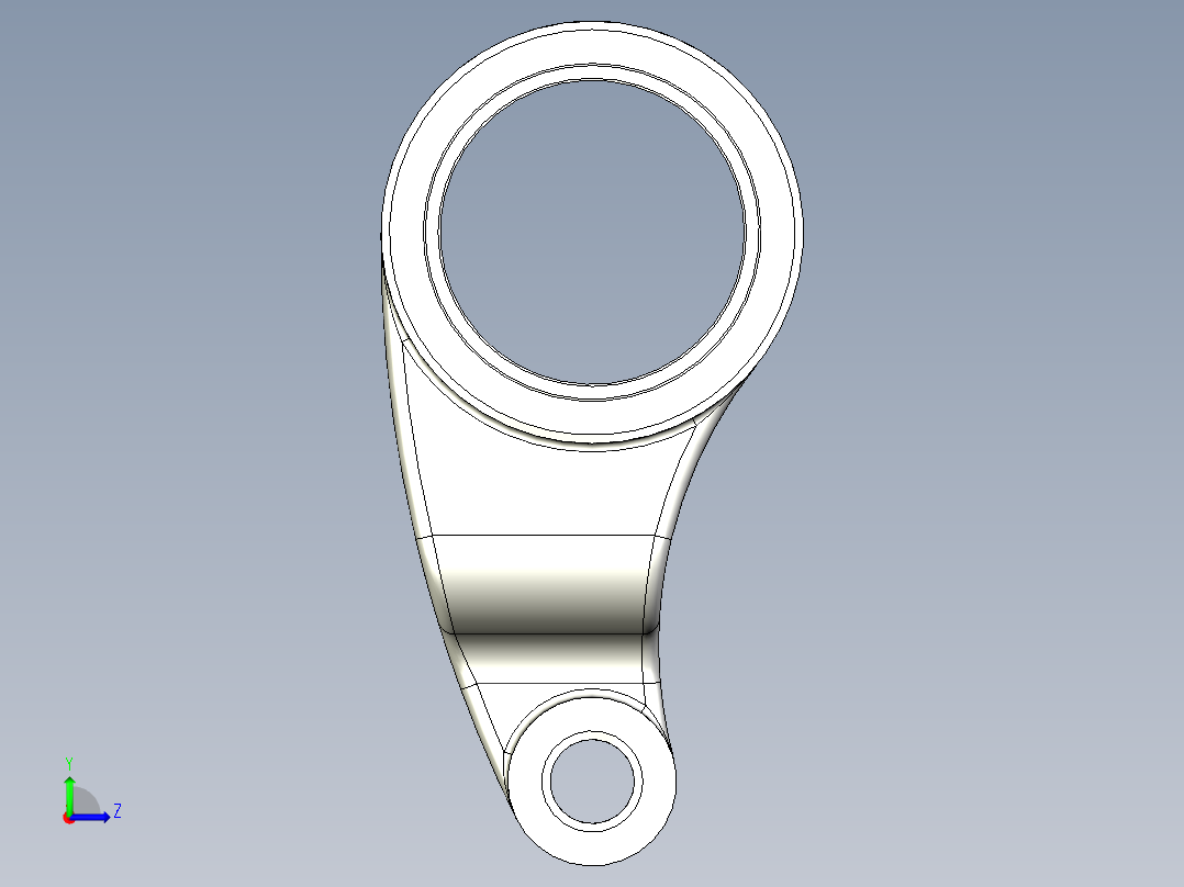 离合器分离爪左视图