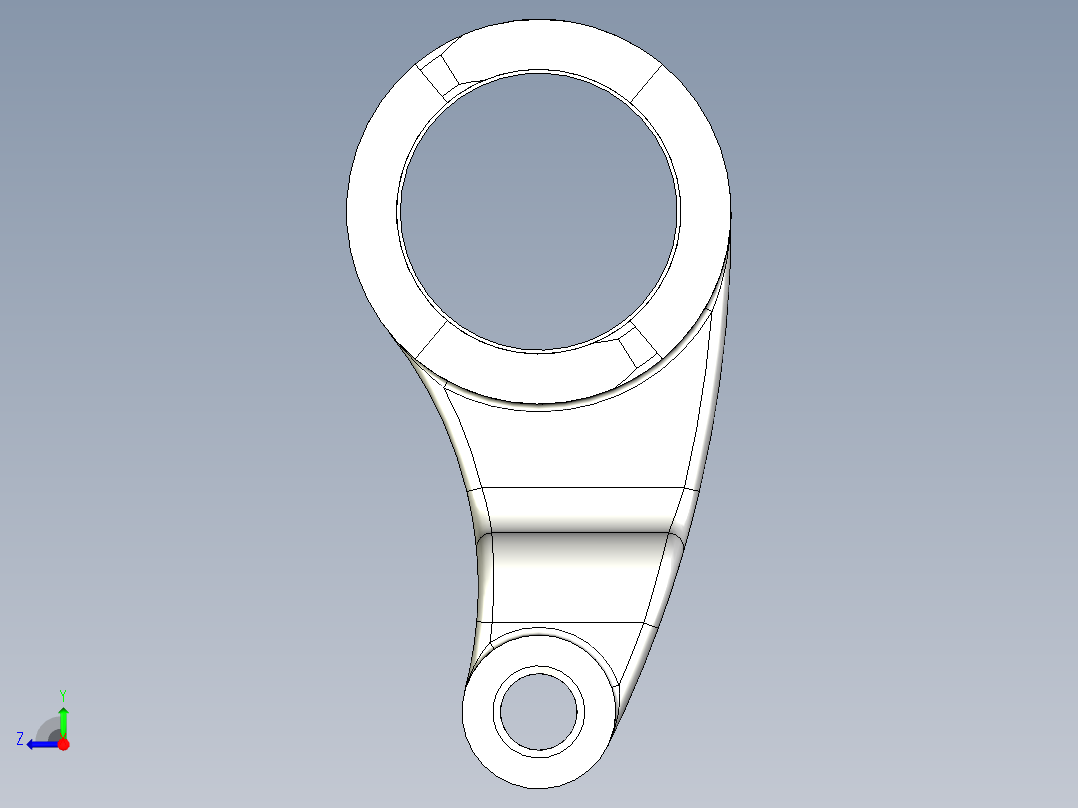 离合器分离爪右视图