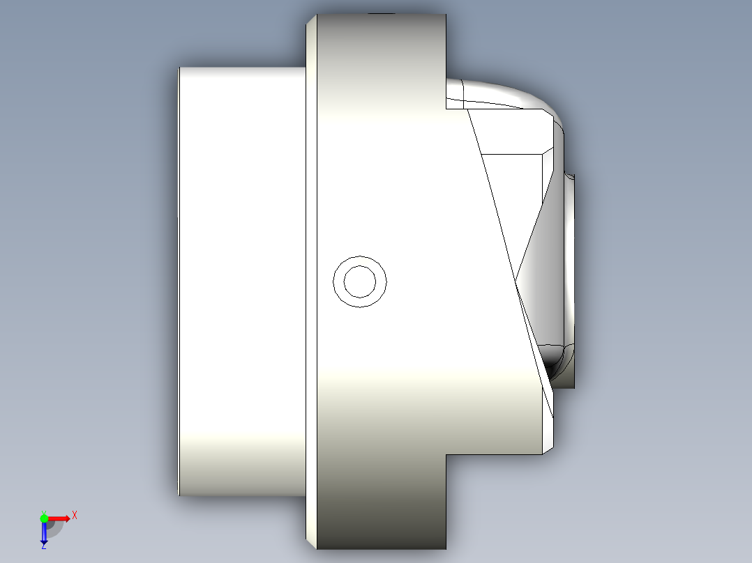离合器分离爪俯视图