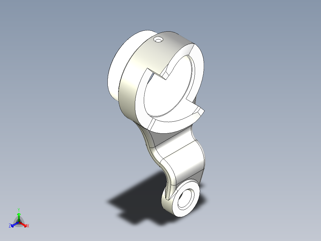 离合器分离爪正等轴测图