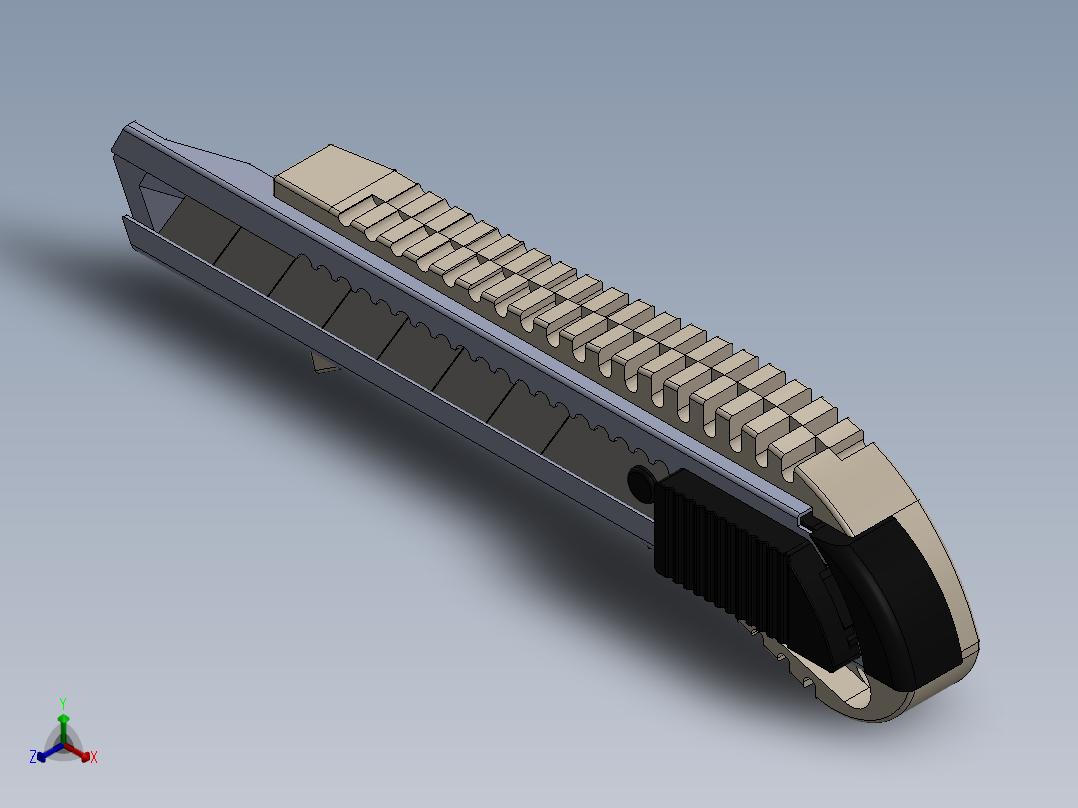 美工刀正等轴测图