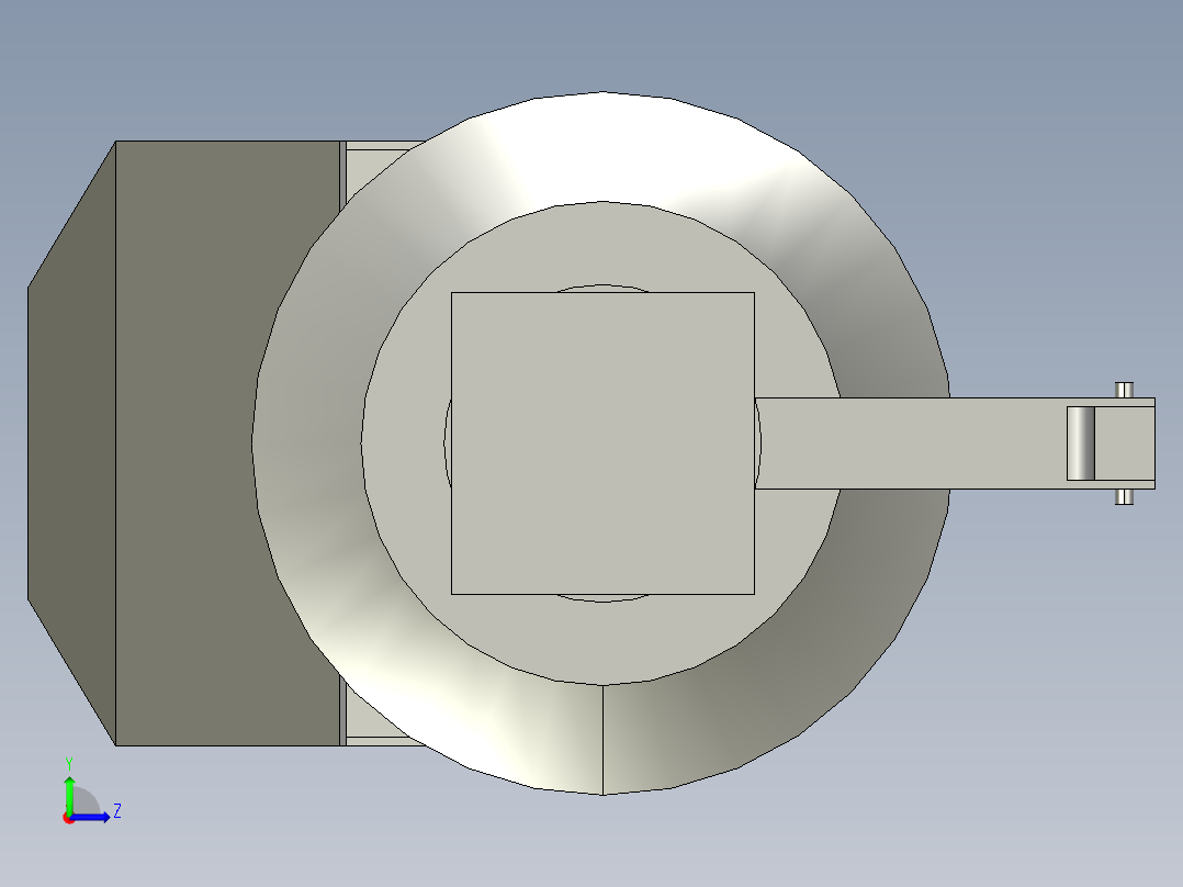 甘蔗收割机毕业设计左视图