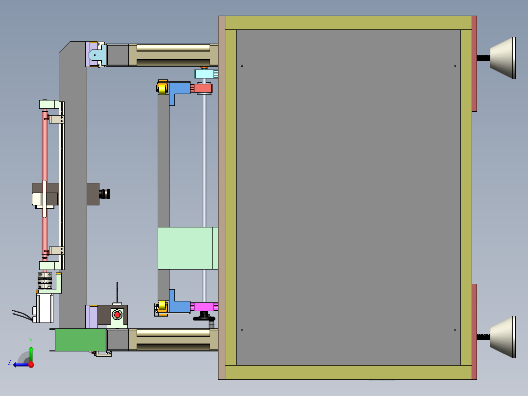 T697 三轴视觉检测机右视图