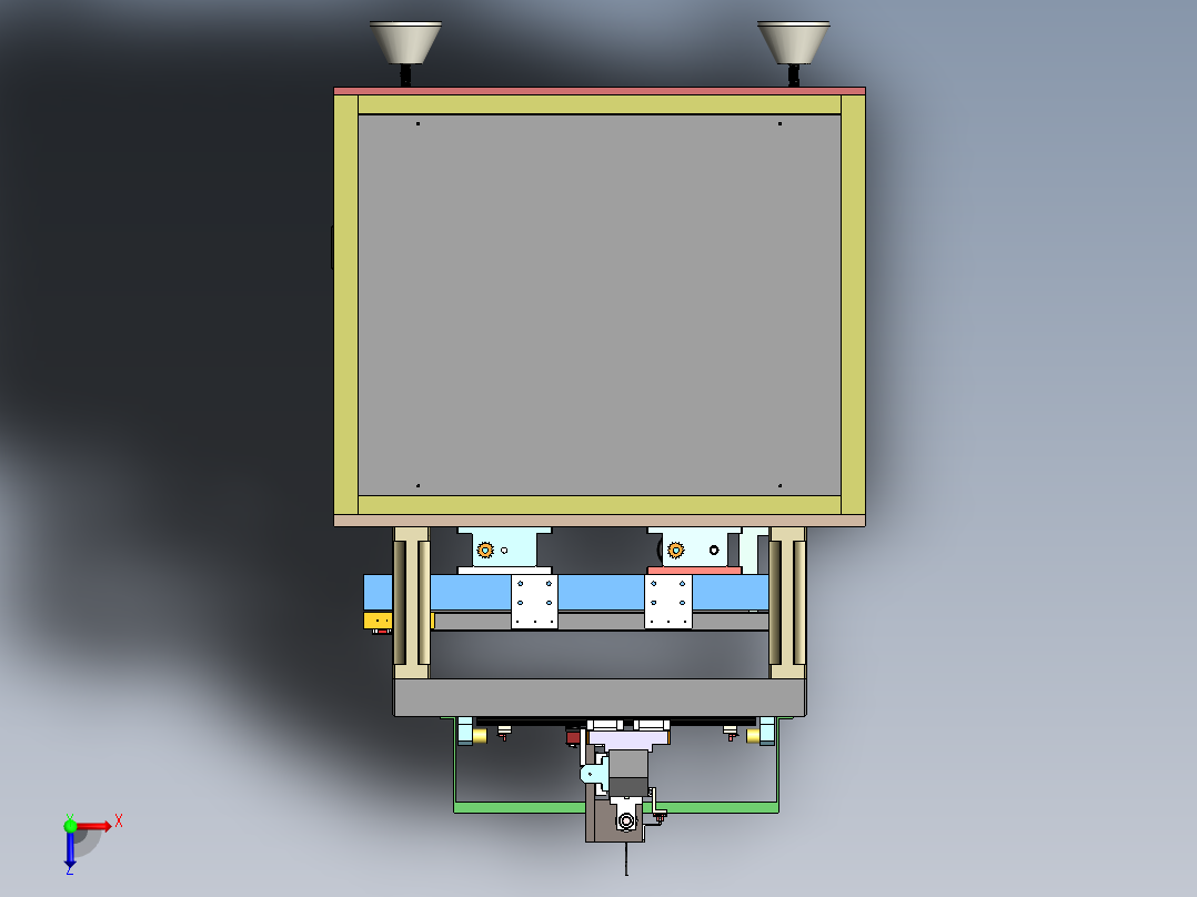 T697 三轴视觉检测机俯视图