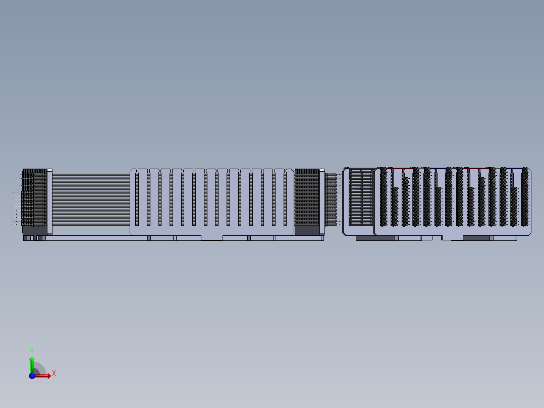 跳线组织器80毫米和200毫米前视图