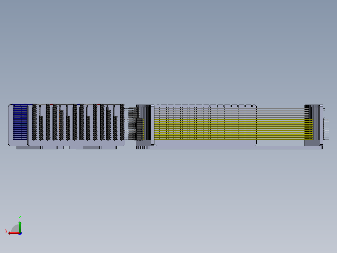 跳线组织器80毫米和200毫米后视图