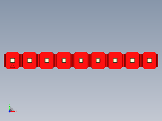 彩色公头100mil（2.54mm）系列-DS1021_red_1x09p_100mil_Type5_rev1.0前视缩略图