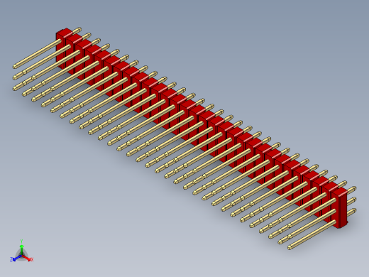 彩色公头100mil（2.54mm）系列-DS1021_red_3x30p_100mil_Type5_rev1.0